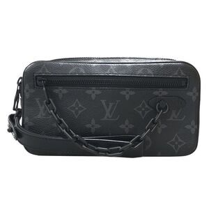 Louis Vuitton Monogram Eclipse Pochette Volga Virgil Abloh Clutch Bag